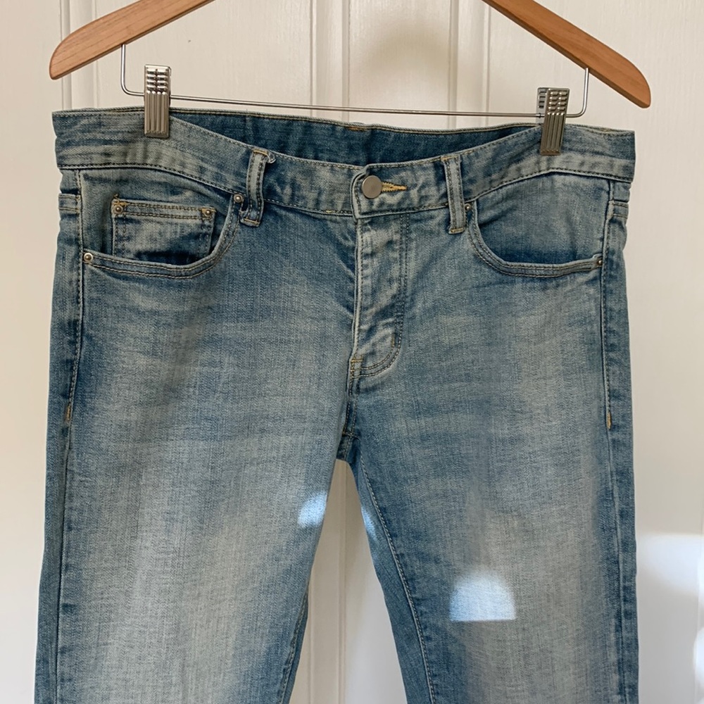 MNML Mens Light Blue Skinny Jeans